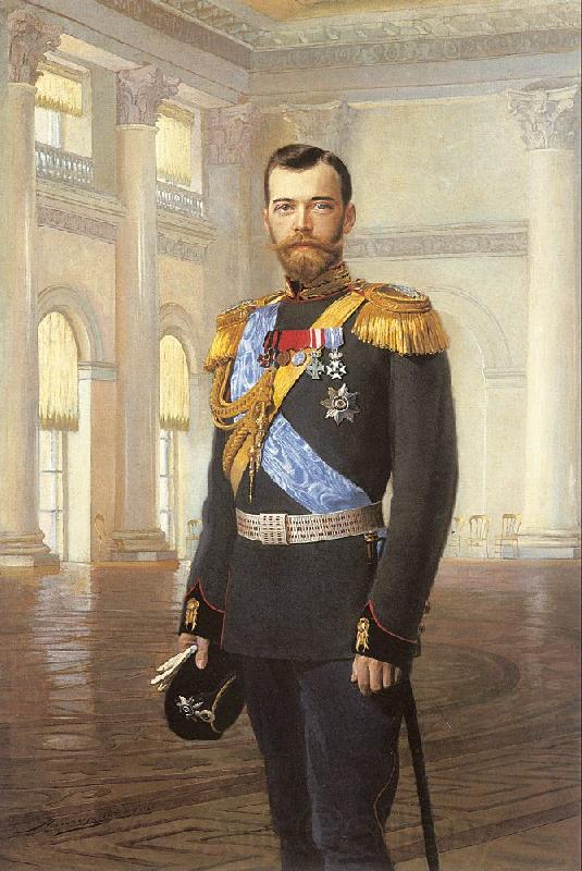 Lipgart, Earnest Emperor Nicholas II Germany oil painting art